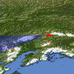 Mount McKinley location map