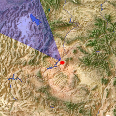The northern Lake Powell location map