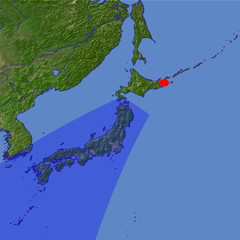The Japanese Islands location map