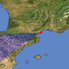 Pyrenees 2 location map