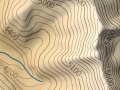 Topographisches Kartenbeispiel von Osttibet