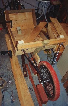 carrying-bicycle under construction