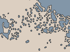 Generalisierte Küstenlinien-Daten Illustration 2