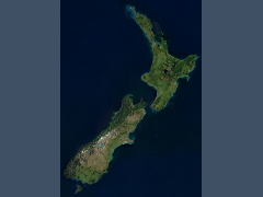 Sentinel-2-Mosaik von Neuseeland