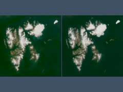 Sentinel-2 mosaic of Svalbard