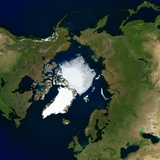The Arctic with normal sea ice depiction