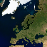 Europe in conic projection