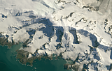 Landsat-Mosaik von Südgeorgien Beispielausschnitt: Mount Paget