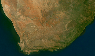 Sentinel-2 mosaic of southern Africa