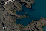 Sentinel-2-Mosaik von Südgeorgien Beispielausschnitt: Stormness Bay
