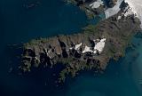 Sentinel-2 mosaic of South Georgia sample: South Coast in the Northwest