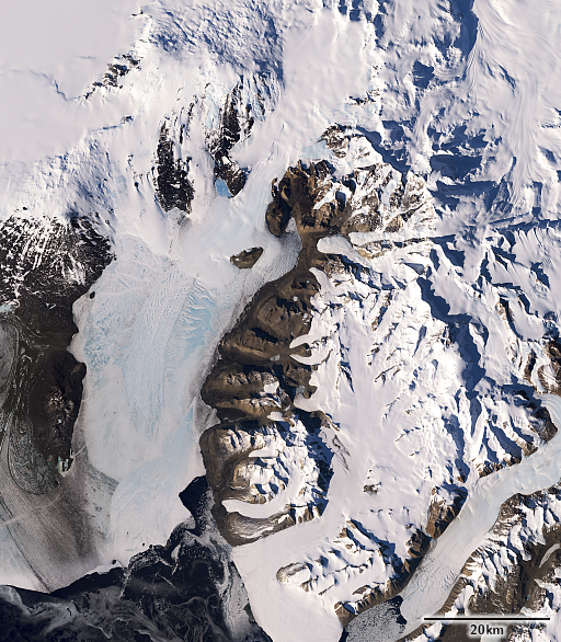 Koettlitz Glacier und Royal Society Range