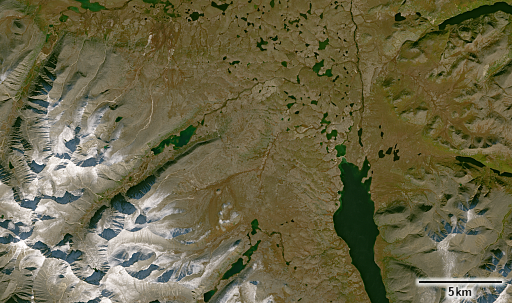 Chersky Range by Landsat 8 on 2022-09-06