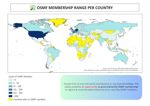 OpenStreetMap Foundation Membership Campaign map 3