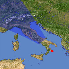 Northern Italy location map