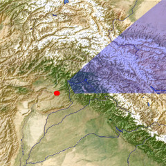 The Kashmir Valley from the south location map