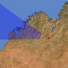 Kimberley Plateau location map