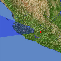 Paricutín location map