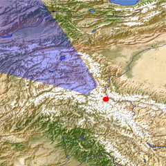 The Pamir Plateau location map