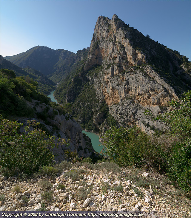 Bild 35: Am unteren Ende der Verdon-Schlucht in Südfrankreich