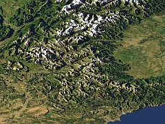 South-western alps detail view