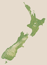 Sentinel-2 mosaic of New Zealand sample: Vegetations-Karte