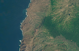 Sentinel-2-Mosaik der Kanarischen Inseln Beispielausschnitt: La Gomera
