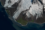 Landsat/Sentinel-2-Mosaik von Heard und den McDonaldinseln Beispielausschnitt: Südküste Heard