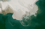 Sentinel-2-Mosaik von Spitzbergen Beispielausschnitt: Nordaustlandet