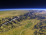 Das Atlas-Gebirge im Winter